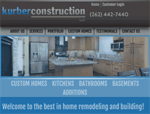 Tablet Screenshot of kurberconstruction.com